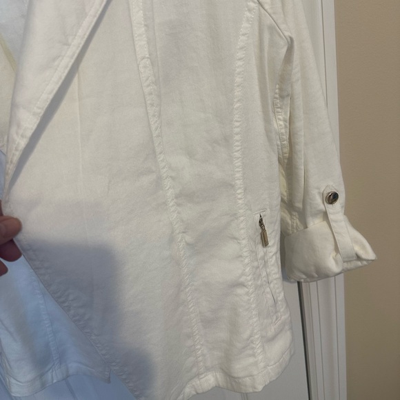 Chico's Classic Linen Blazer - Picture 4 of 7